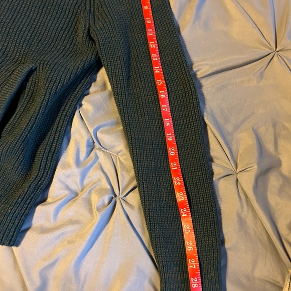 LL Bean Men's Cardigan Size Medium-reg Full-Zip Dark Green - Picture 5 of 6